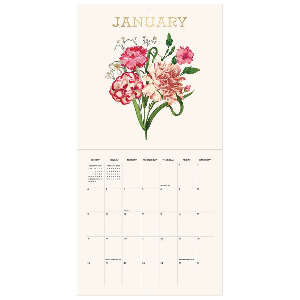 2026 Vintage Floral Wall Calendar - Exclusive - Image 5