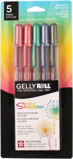 Gold Shadow Gelly Roll Pens