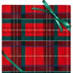 Holiday Plaid Stone Wrapping Paper
