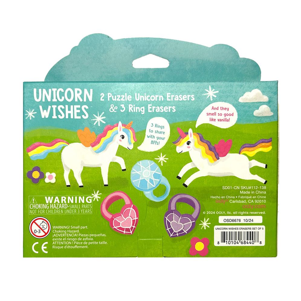 Unicorn Wishes: Scented Erasers (Set of 5) - Image 3