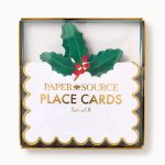 Winter Botanical Place Cards S/8