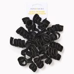 Black Shimmer Velvet Curly Bow