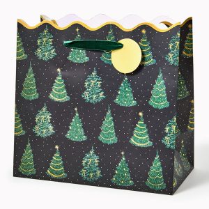 Twinkling Trees Large Die-Cut Gift Bag