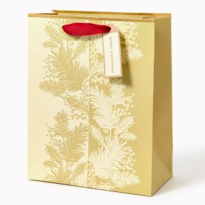 Holly Boughs and Berries Medium Gift Bag