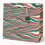 Festive Scallops Marbled Large Gift Bag