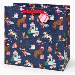 Festive Dogs Large Gift Bag