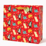 Christmas Cats Large Gift Bag