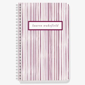 Watercolor Stripes Custom Journal