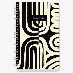 Black and White Maze Custom Journal
