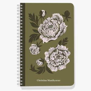 Delicate Peonies Custom Journal