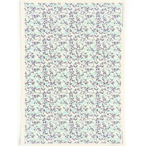 Blue Flowers Fine Paper