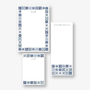 Indigo Riviera Mixed Personalized Notepads
