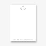 Diamond Monogram Personalized Notepad Set