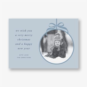 Elegant Ornament Holiday Photo Card