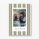 Pinstripe Holiday Photo Card