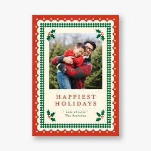 Ric Rac Holly Holiday Photo Card