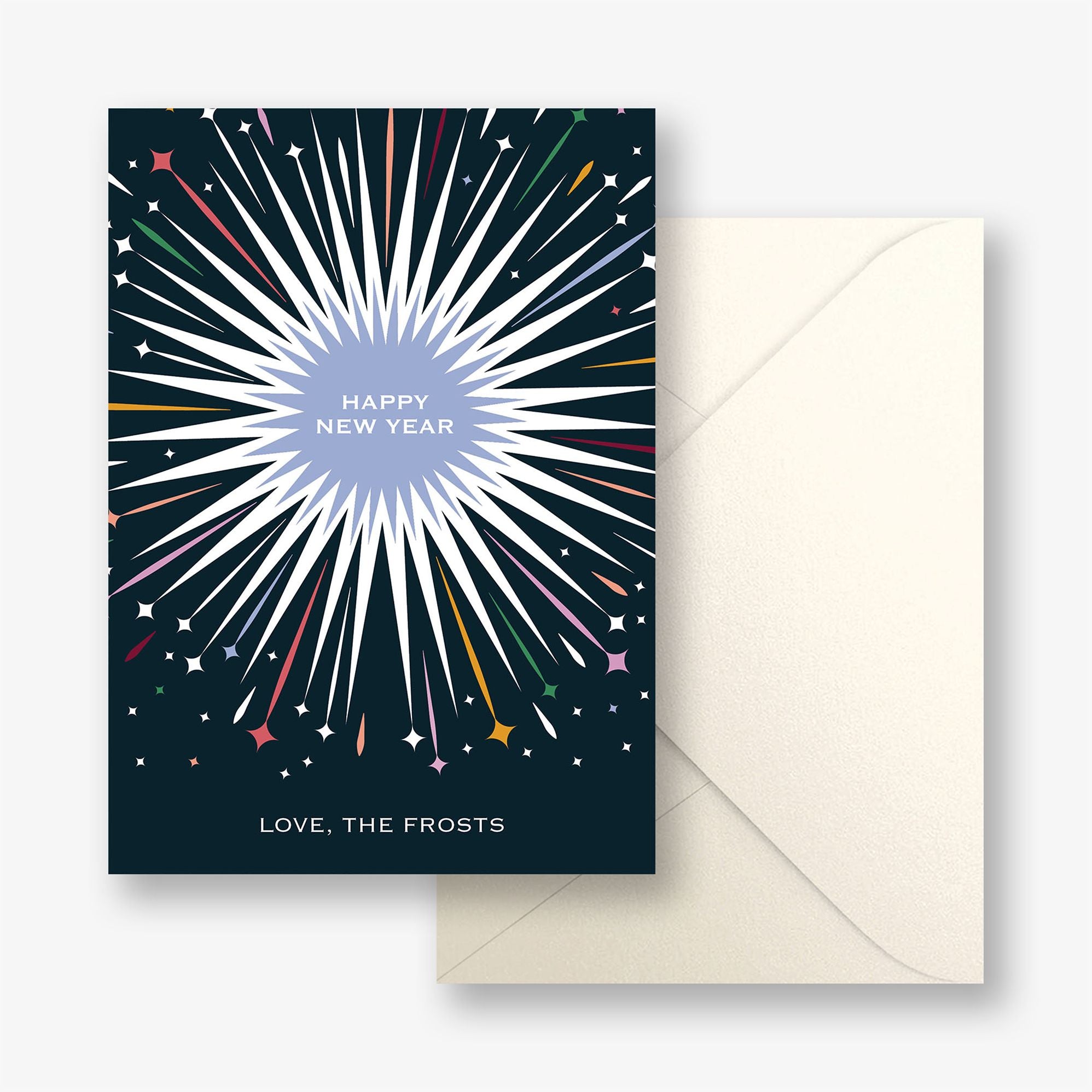 Vibrant Firework Holiday Card - Image 2