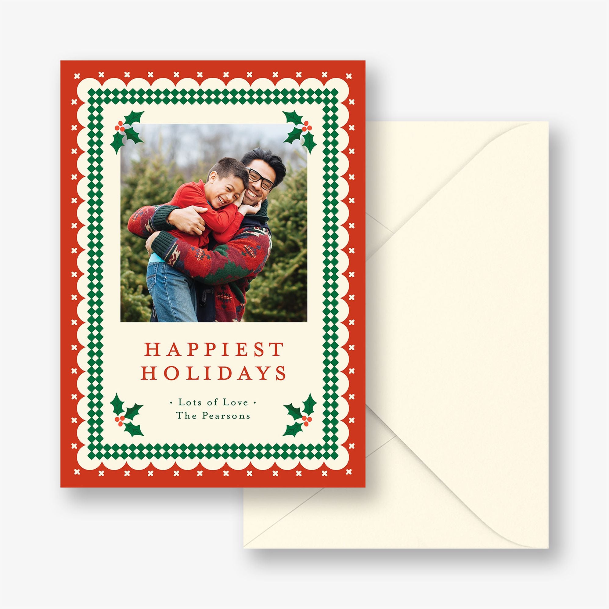 Ric Rac Holly Holiday Photo Card - Image 2