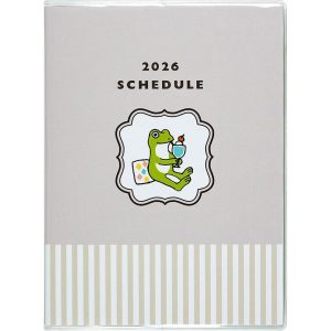 2026 Schedule Diary - FROG TIME A6 Calendar/Memo/Pen Holder