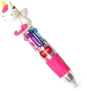 Legami Mini 4-Color Ballpoint Pen - Mini Magic Rainbow - Unicorn
