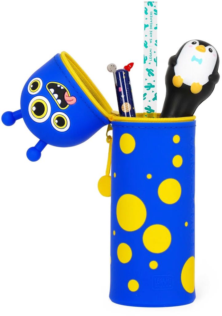 Legami 2-In-1 Silicone Pencil Case - Kawaii - Monster - Image 2