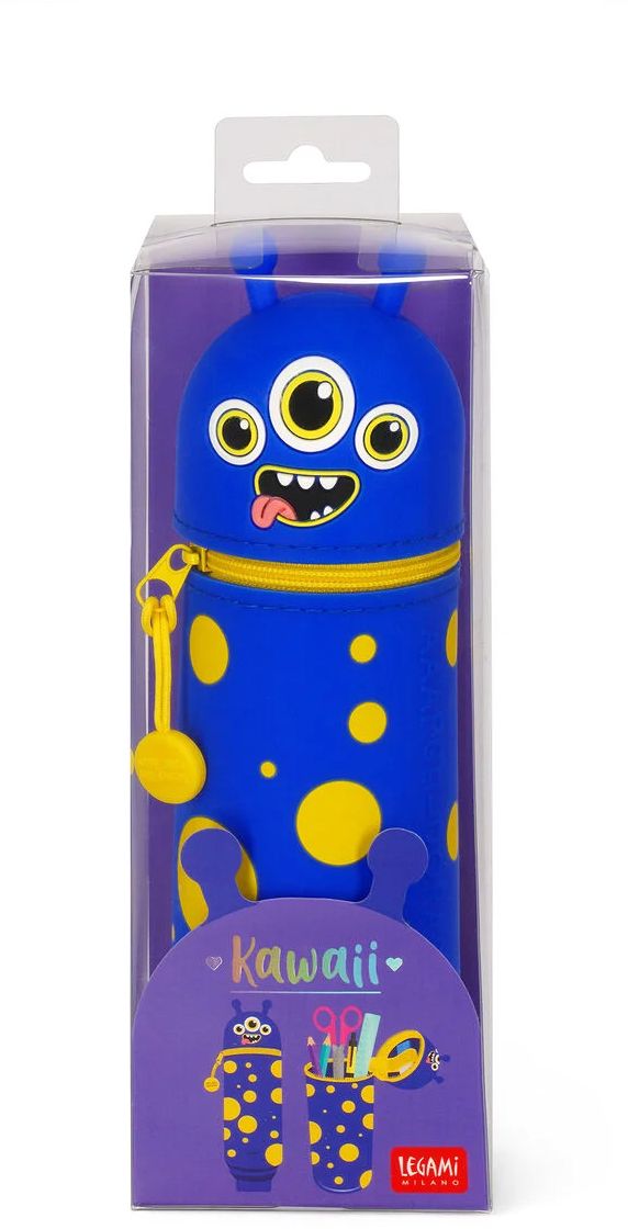 Legami 2-In-1 Silicone Pencil Case - Kawaii - Monster - Image 3