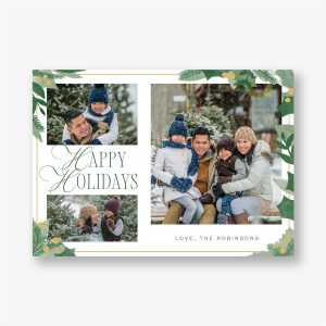 Holly Holiday Photo Card