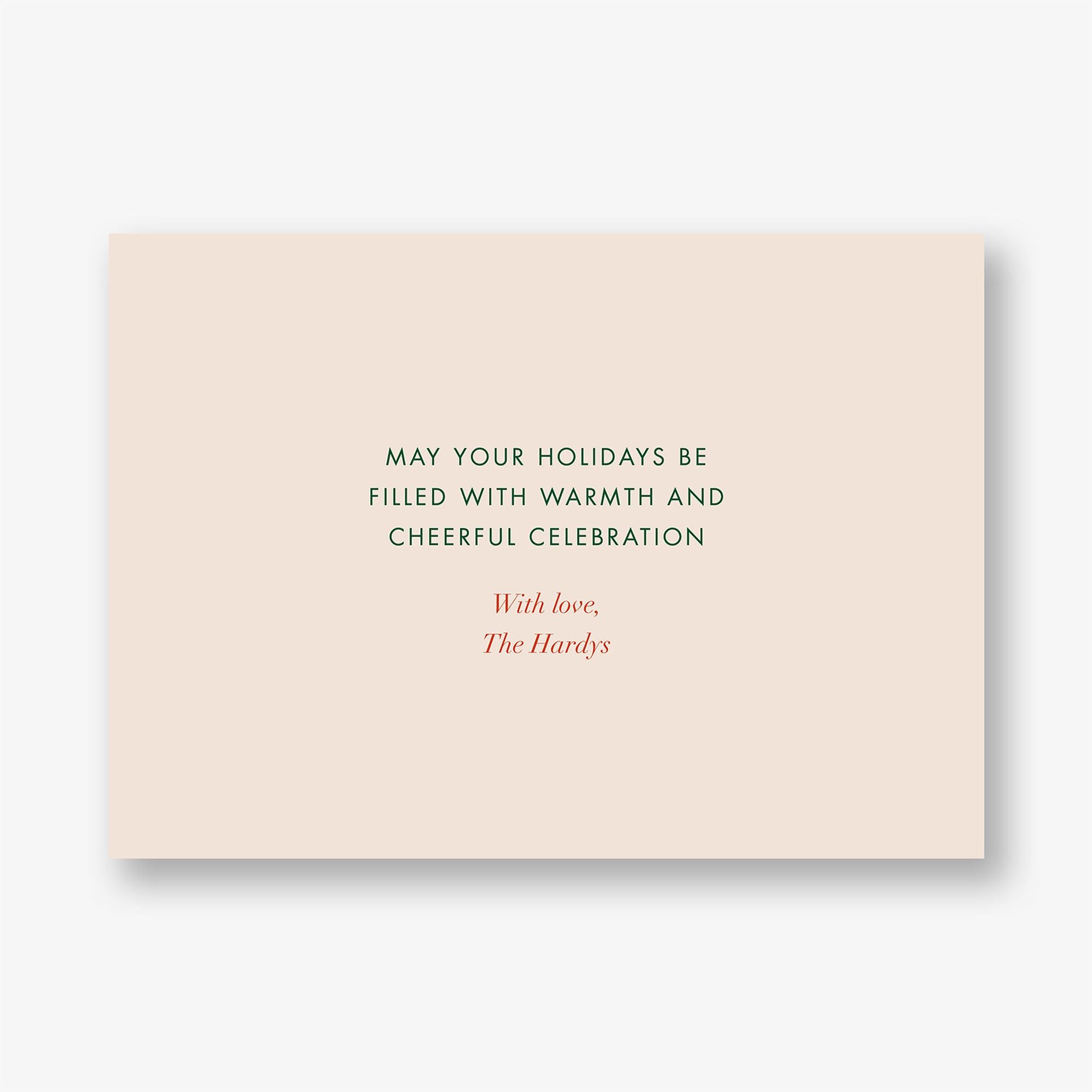 Holiday Ribbon Stripe Holiday Photo Card - Image 2