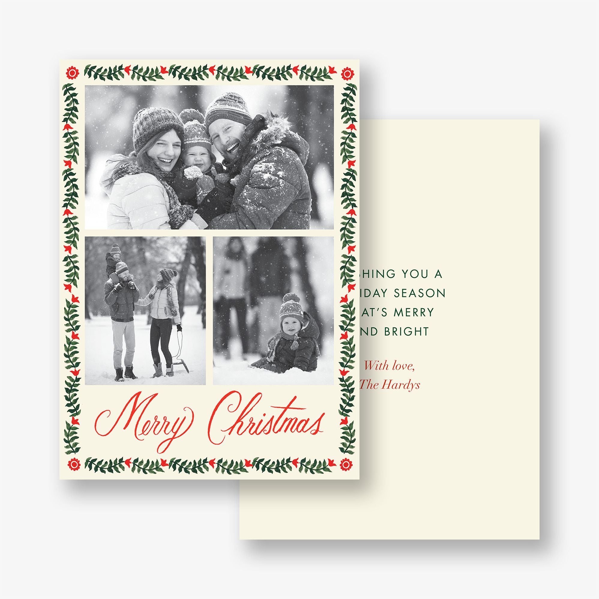 Christmastide Multi-Photo Holiday Photo Card - Image 3