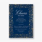 Star Border Foil Party Invitation
