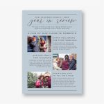 Editorial Year in Review Vertical Photo Card