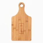 Modern Stacked Monogram Paddle Cutting Board