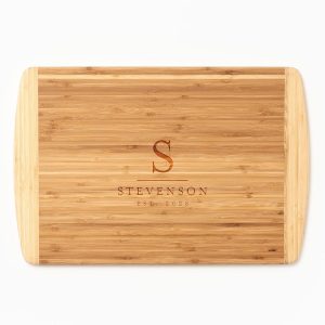 Timeless Family Name Two-Tone Cutting Board