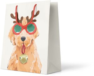 Reindeer Doodle Medium Gift Bag