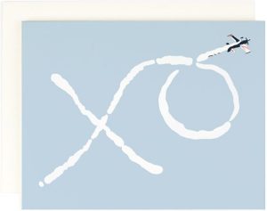 XO Skywriter Love Greeting Card