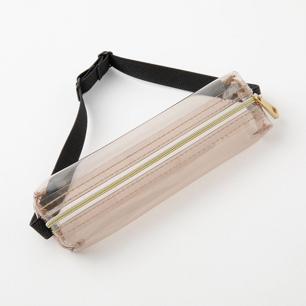 Midori Book Band Pen Case B6 A5 Clear Sepia - Image 2