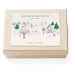December Snowscape Note Card Box - Exclusive