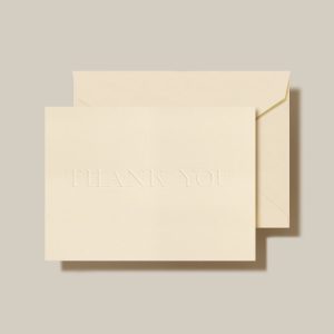TYOU Blind Embossed Thank You Notecards