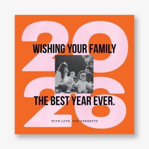 Lucky Us Holiday Photo Card