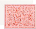 Rosé Thank You Greeting Card