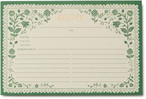Pack of 12 Artichoke Recipe Cards