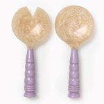 Marbled Resin Salad Server Set