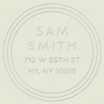 Triple Stripe Border Custom Embosser