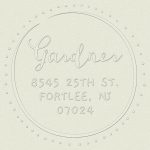 Doodle Dotted Border Custom Embosser