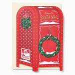 Sending Wishes Die Cut Mailbox Holiday Greeting Card