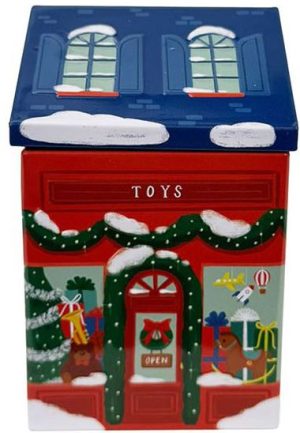 Holiday Toy Shop Tin Candle