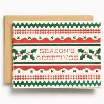 Christmas Ricrac Ribbon Stationery Set