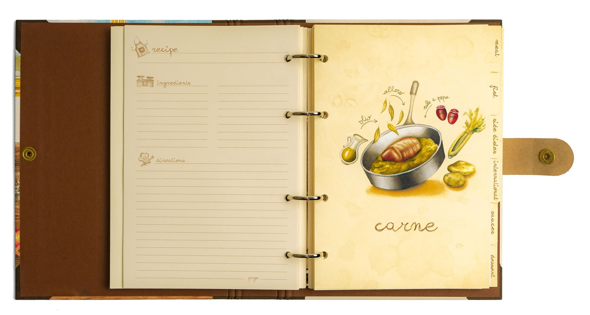 Vintage Italian Countryside Recipe Journal - Image 5