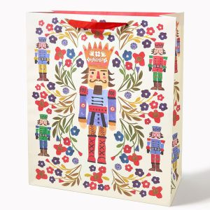 XL Christmas Nutcracker Gift Bag