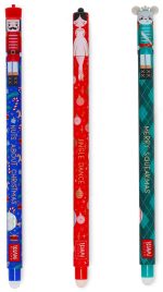 Set of 3 Erasable Christmas Gel Pens